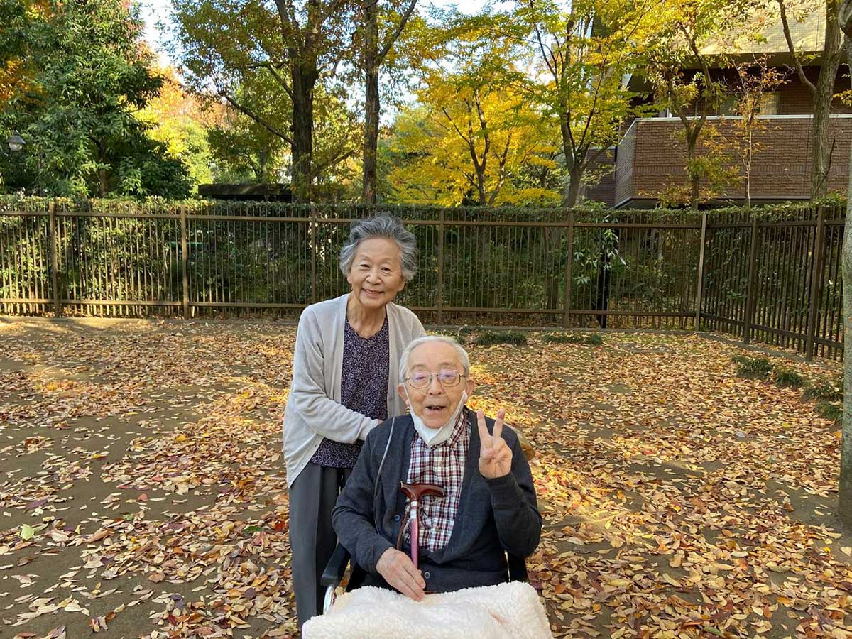 ホーム近くよく散歩した公園で